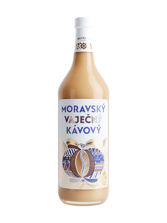 Metelka Moravian Egg coffee liquer  1 l 14%