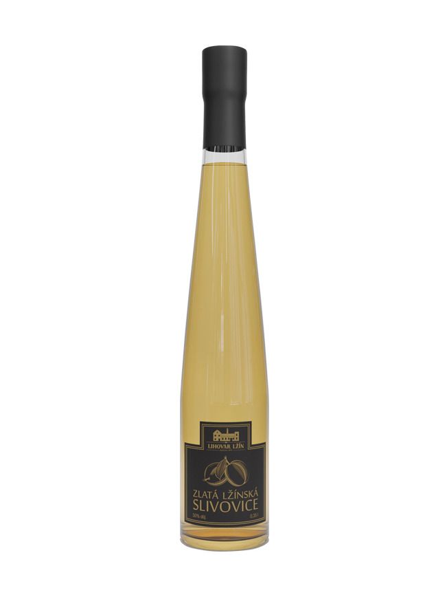 Lžínská Zlatá Slivovice 0,35l 50%
