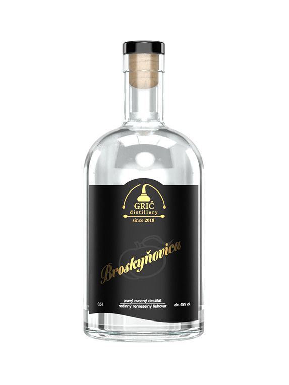 GRIČ Peach 0,5 l 48%