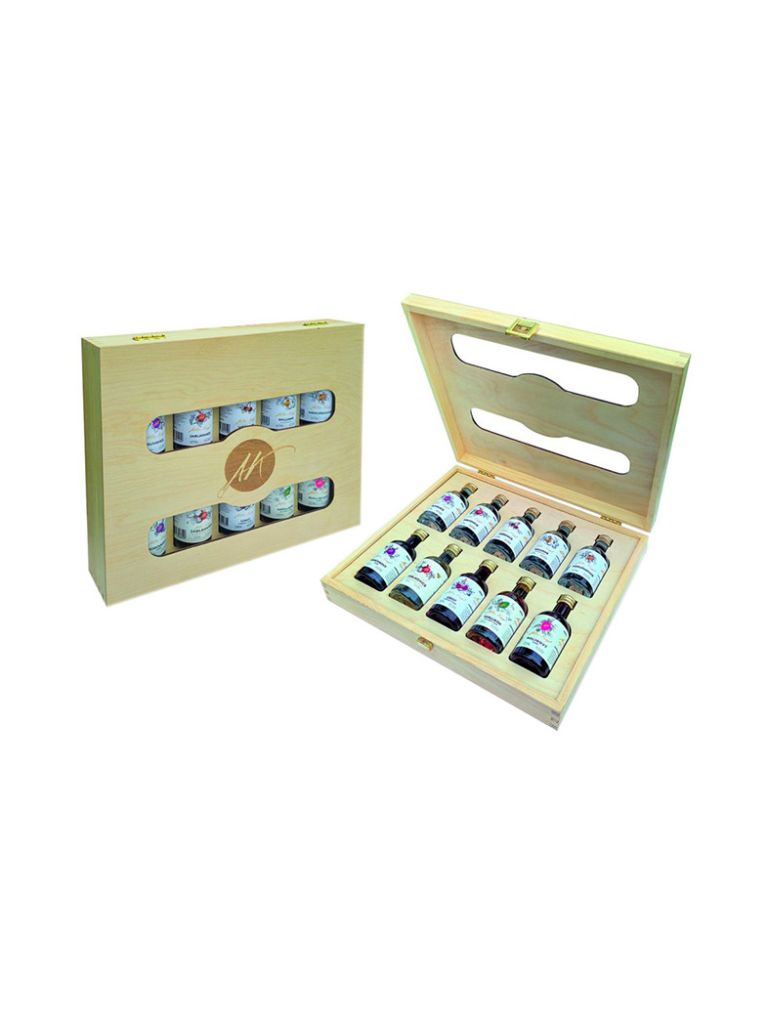 Anton Kaapl 10 x 0,05 l 37,6% wooden Giftpack