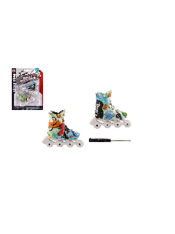 Brusle prstové plast 6cm se šroubovákem mix barev