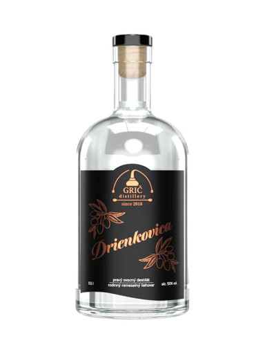 GRIČ Cornelian cherry brandy 50% 0,5 l