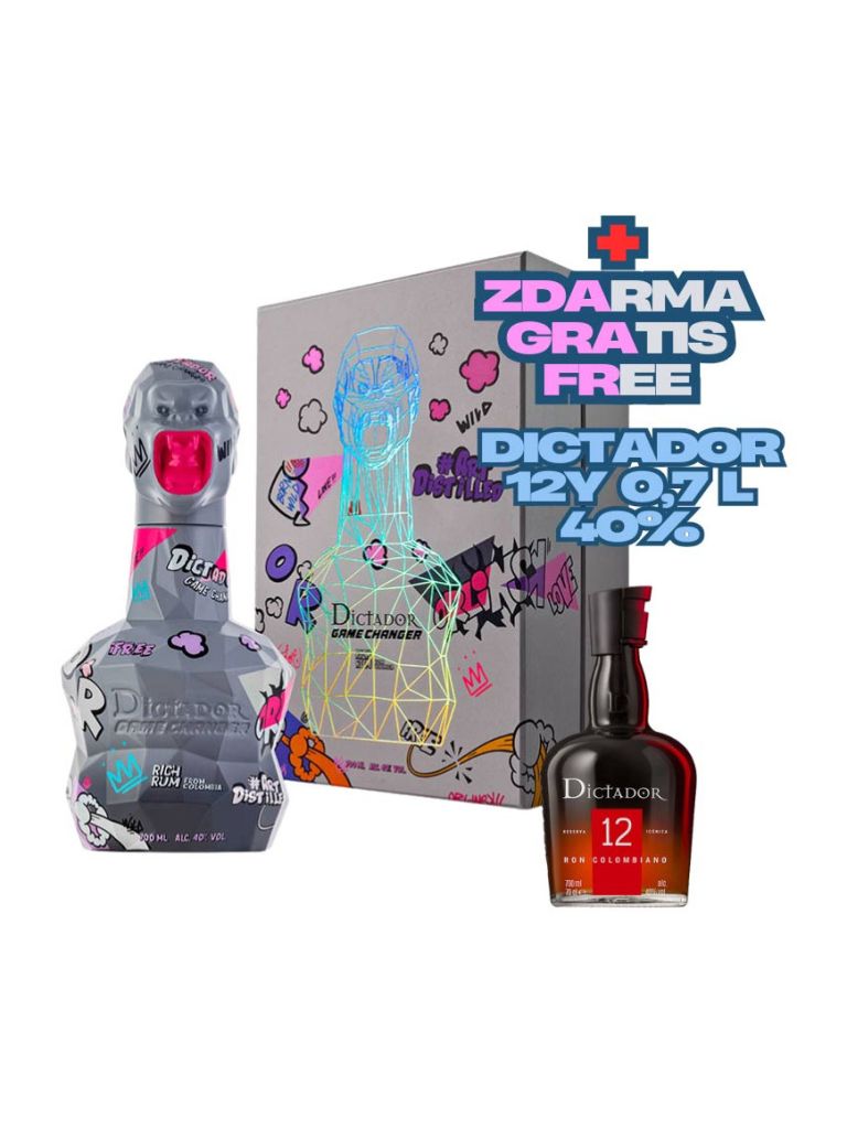 Dictador Game Changer Grey & Pink 0,7 l 40% gift box
