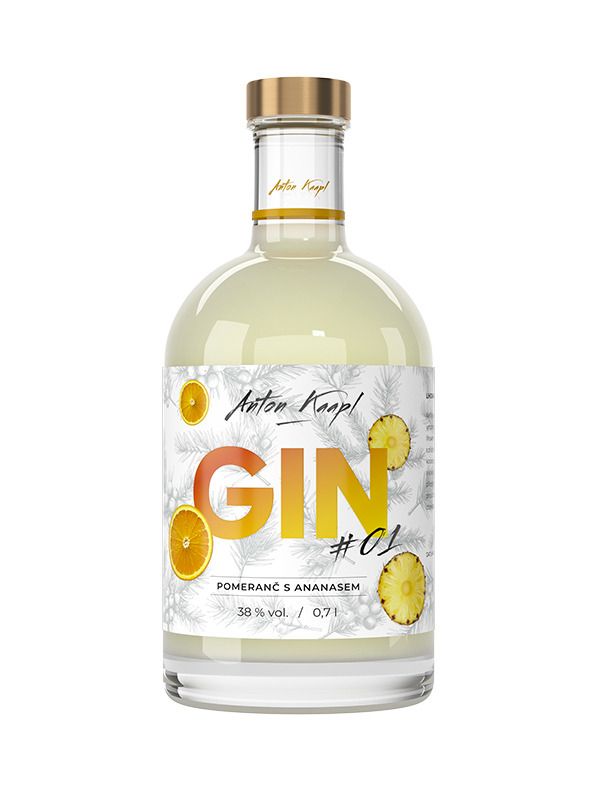 Anton Kaapl GIN #1 orange with pineapple 38% 0,7 l