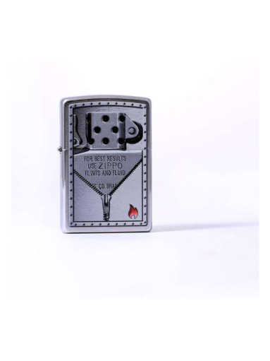 Zippo chrom gebürstet color "Use Zippo" 2003907