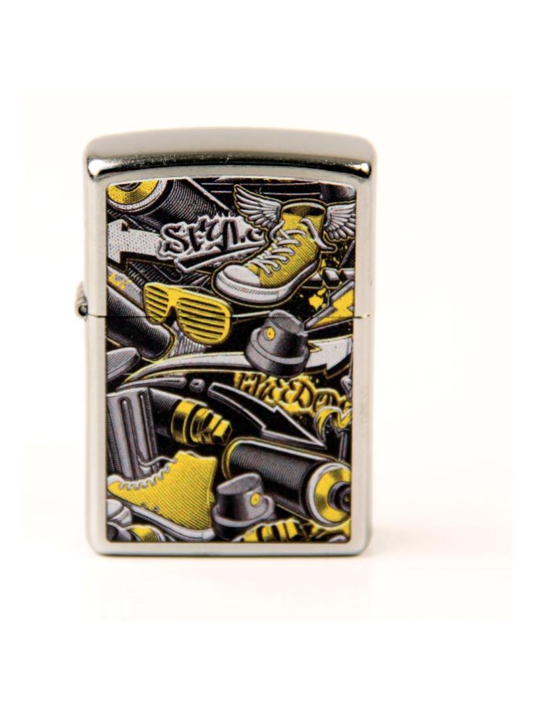 ZIPPO street chrom color "Graffiti Design" 60004600