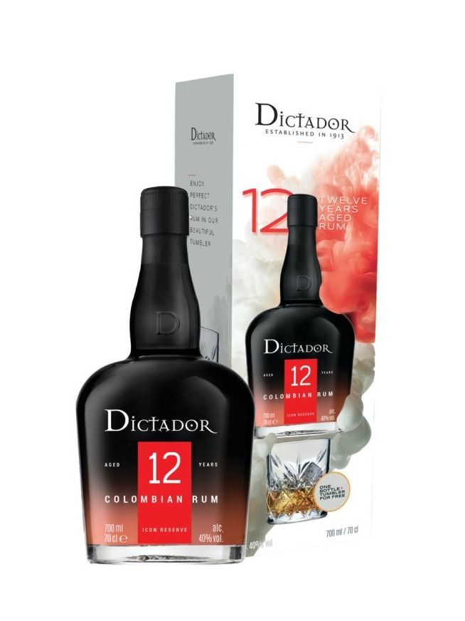 Dictador 12YO 0,7l 40%  2020 + Glass