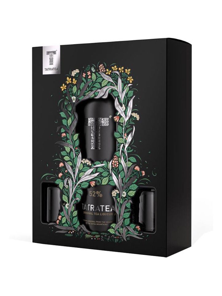 Tatratea Liqueur Original Tea 0,7 l 52% +2x Glasses